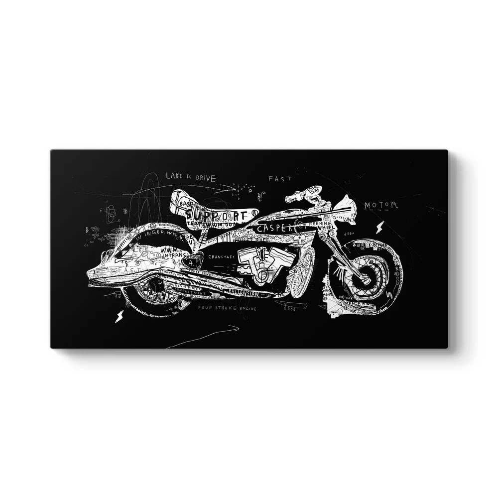 Vektörel Motosiklet Çizim Tablosu